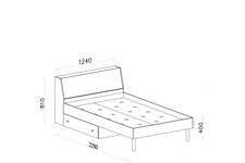 Łóżko Faro 120x200 FR15